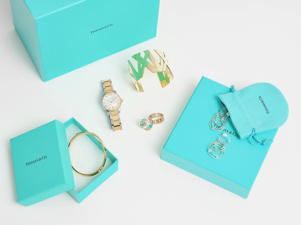 Tiffany & Co.'s iconic blue branding